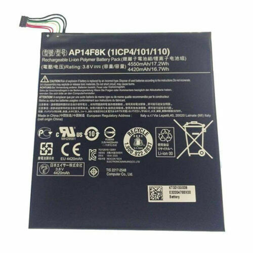 AP14F8K 1ICP4/101/110 Acer Iconia Tab A1-850 B1-810 B1-820 W1-810 kompatibilní baterie