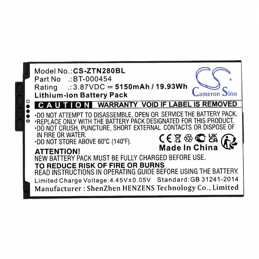 BT-000454 Zebra BTRY-TC1X-1XMA1-1A Zebra TC15 TN28 U30 kompatibilní baterie
