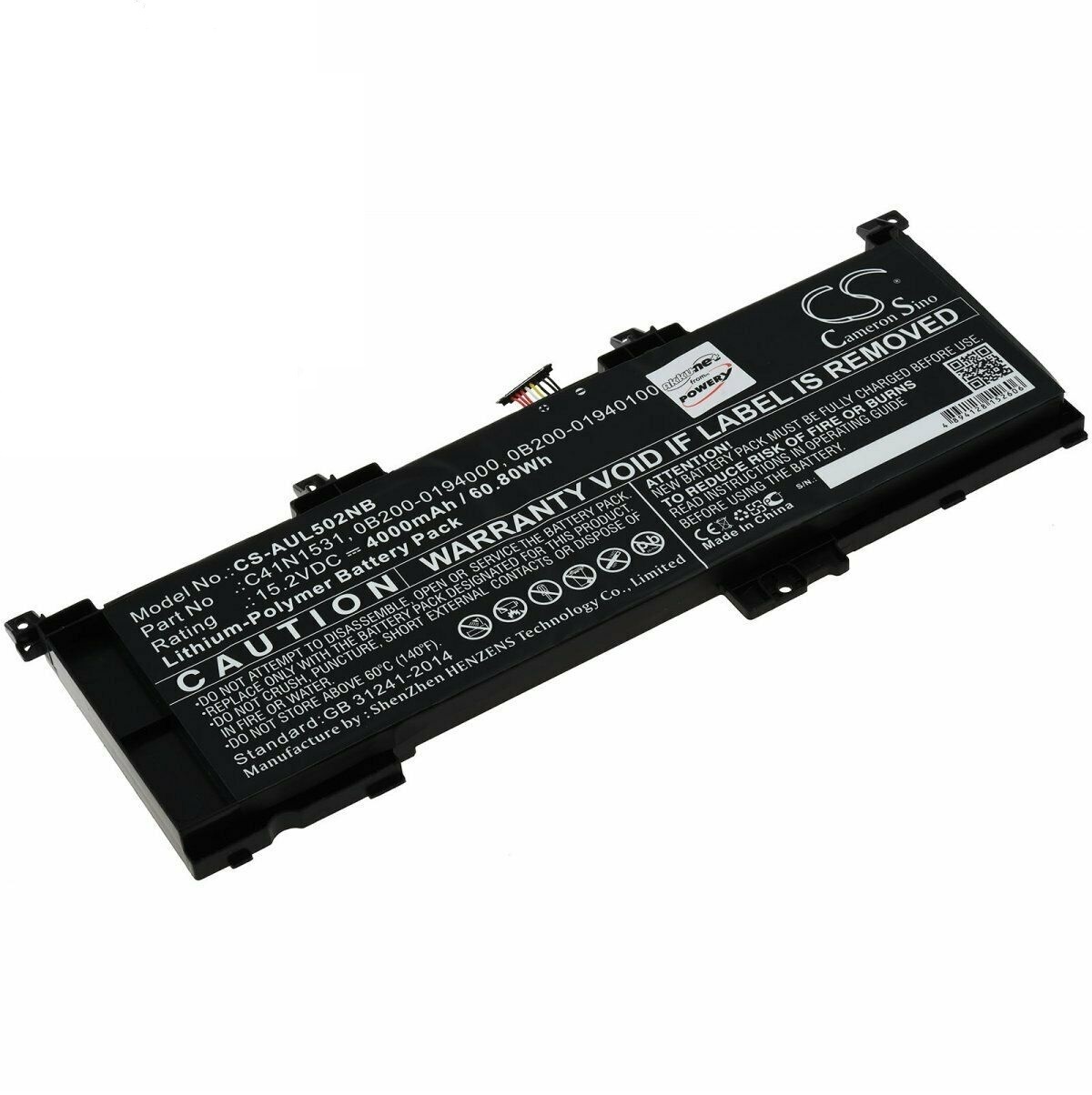C41N1531 0B200-01940100 Asus GL502VS-1A GL502VS-1E GL502VT-1B GL502VY GL502VY-1A kompatibilní baterie