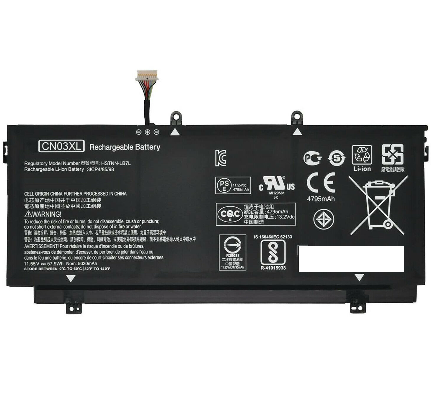 HP Envy 13-AB HSTNN-LB7L CN03XL CNO3XL kompatibilní baterie