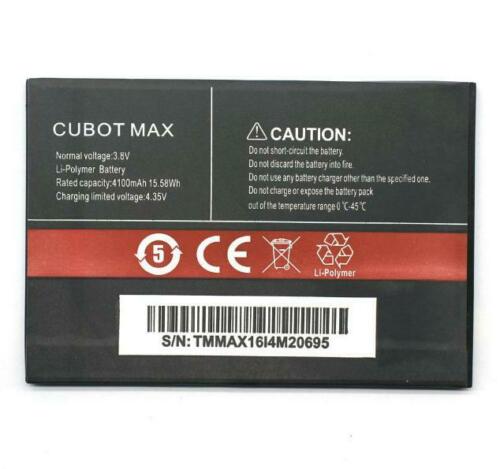 4100MAH Cubot Max Smartphone 3.8V kompatibilní baterie