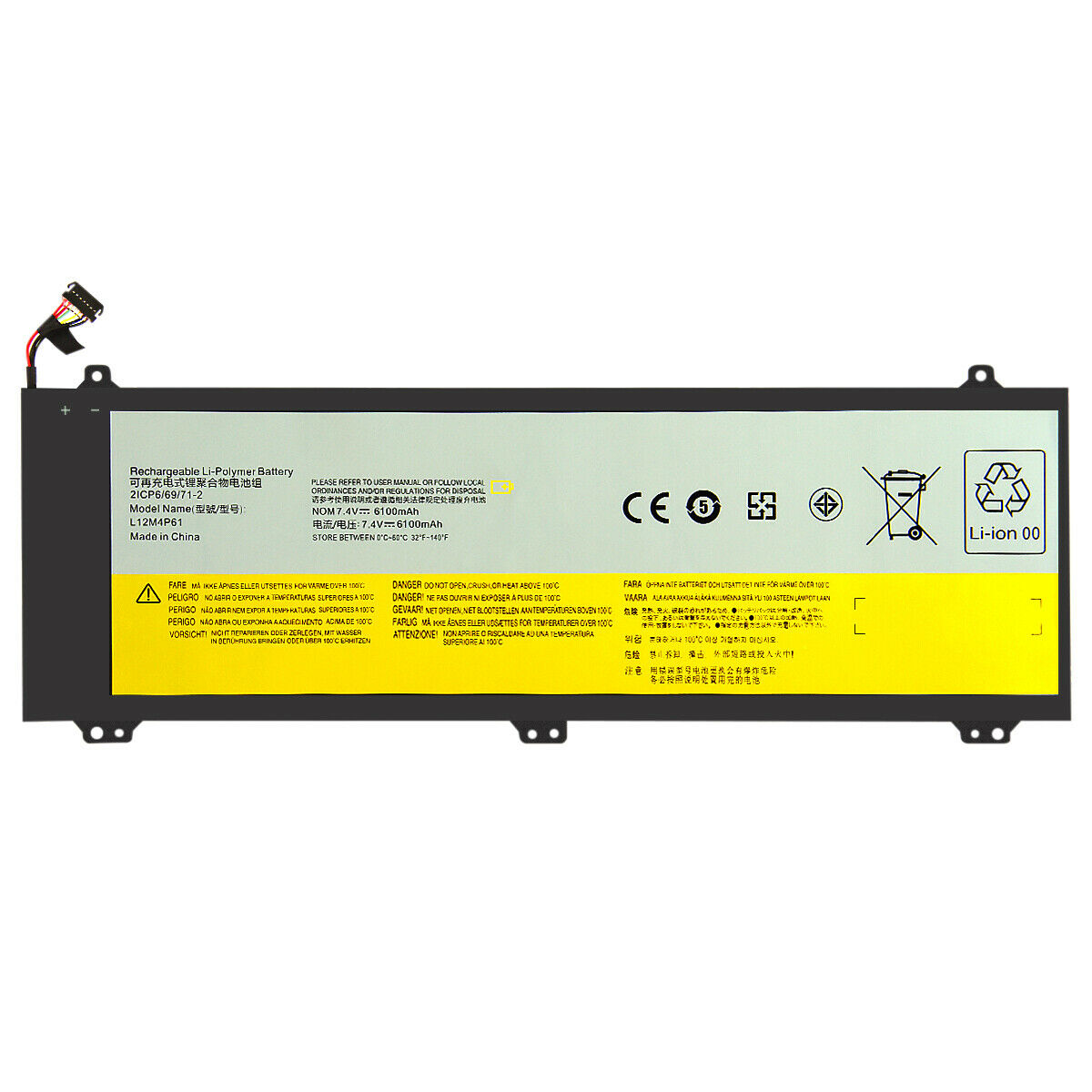 LENOVO 121500161 121500162 L12L4P61 L12M4P61 6100mAh kompatibilní baterie