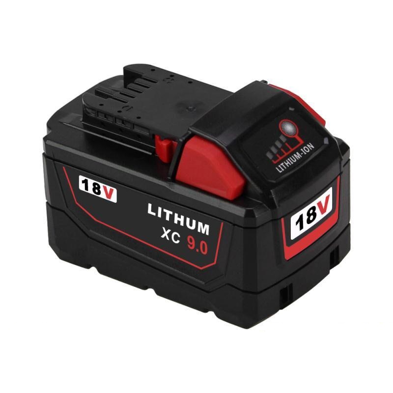 18V 9.0Ah For Milwaukee M18 M18B4 48-11-1828 Red Lithium Ion XC 9.0 kompatibilní baterie