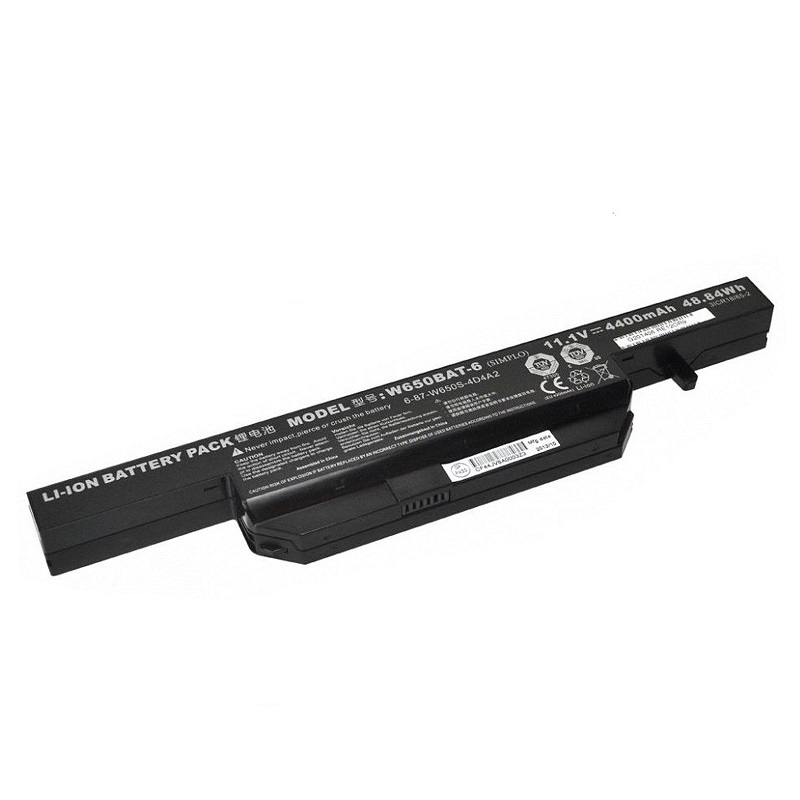 Clevo 6-87-W650S-4D4A 6-87-W650S-4D7A W650BAT-6 kompatibilní baterie